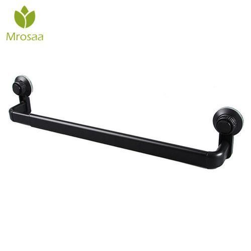Generic 1 Pcs Mrosaa Powerful Sucker Towel Rail Bathroom Retractable Towel Bar Aluminum Alloy Single Pole Towel Rack Towel Hanger Holder Black Jumia Nigeria