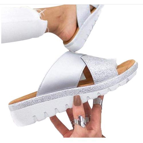 Fashion Women s Fashion Wedge Sandals Silver Jumia Nigeria