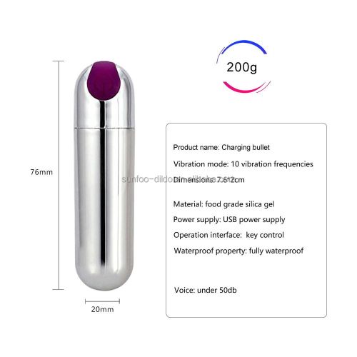 product_image_name-Generic-Bullet Vibrator Sex Toy Rechargeable Vibrator-4