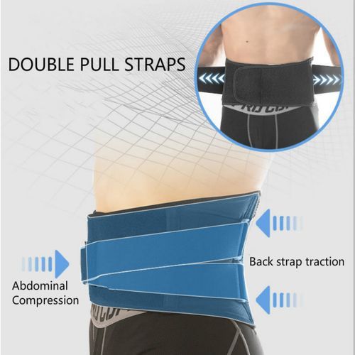 Generic (Black)Medical Back Brace Waist Trainer Belt Spine Support