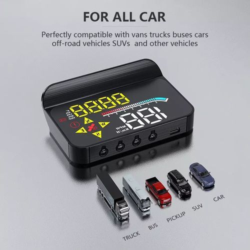 Generic M17 OBD HUD Car GPS Digital Speedometer Projector Auto Gas  Consumption Head-up Display
