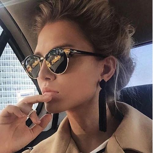 Mens semi rimless sunglasses outlet