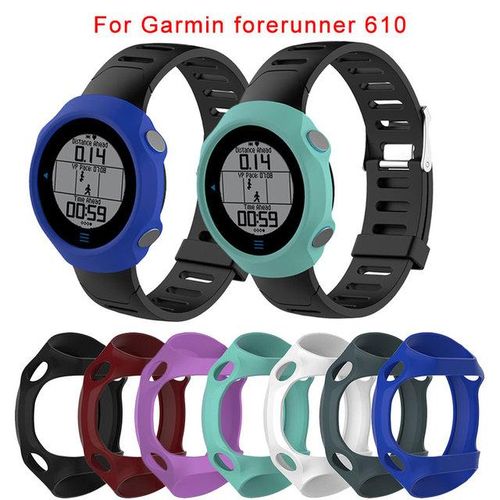 Generic Silicone Protective Watch Cases Shell For Garmin Forerunner 610  Band Watch Case Cover Protective Shell Wrist Bracelet Strap