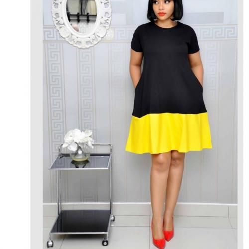 Black And Yellow Shift Dress – Black And Yellow – Nigeria Shopping