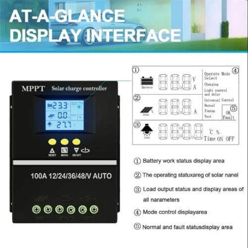 Generic 100A MPPT CHARGER CONTROLLA 12V 24V 36V 48v - image 3