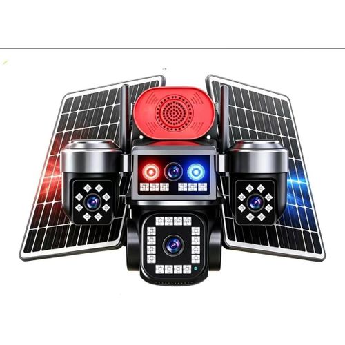 Generic INTELLIGENT SOLAR POWERED 4LENS PTZ CAMERA Hieasy - image 2
