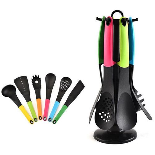 product_image_name-Generic-6 or 7-piece kitchen utensil set with a rotating stand-1