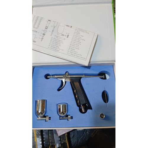Generic Professional Trigger-Style Dual-Action Gravity Feed Airbrush Kit