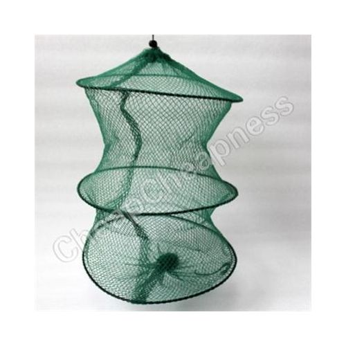 Generic Folding Round Metal Frame Nylon Mesh Crab Crawdad Shrimp