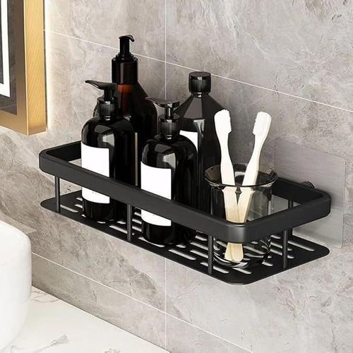 Generic Bathroom Holder Shower Rack With Adhesive Hook Bathroom Organizer Storage