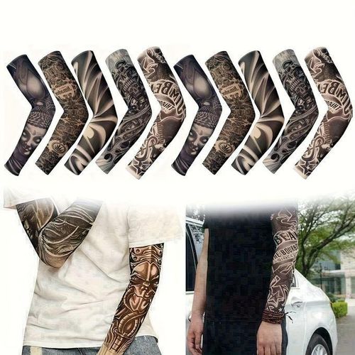 Generic Pack of 10 UV tattoo sleeves - UPF50+ sun protection - image 2