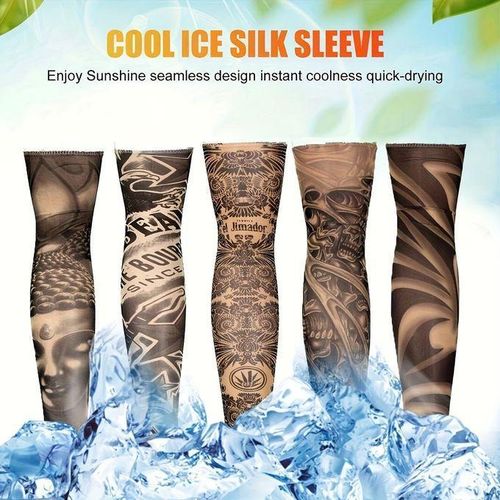 Generic Pack of 10 UV tattoo sleeves - UPF50+ sun protection - image 3