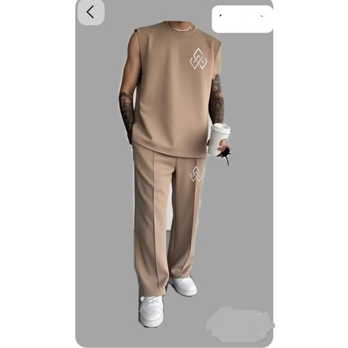 Clothe Stylish lovely  Up & Down joggers- brown