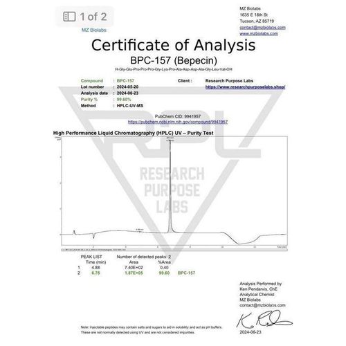 Rpl BPC-157 RESEARCH PEPTIDE 1,000 MCG (60 CAPS)