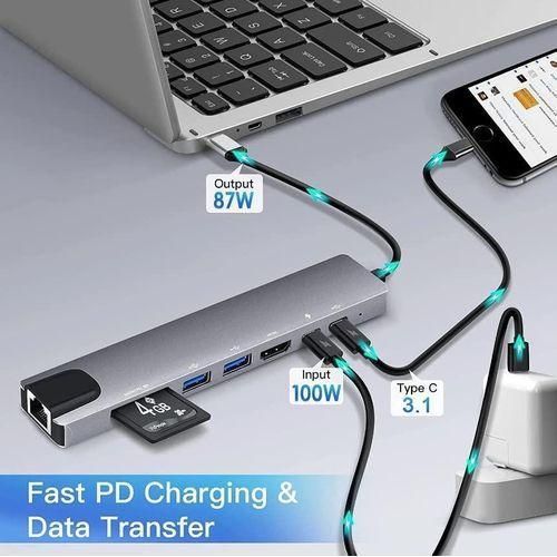 product_image_name-Generic-8 in 1 USB Type-C Charging HUB Adapter with 4K HDMI-2