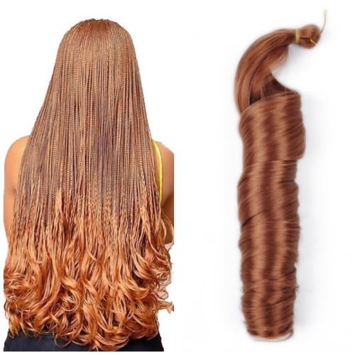 Ombre Premium French Curls Braiding Hair Extensions 28inches Color 30