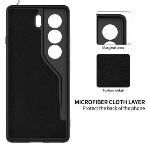 Generic Tecno Camon 40 Pro 4G/5G Smooth Scratch Resistant Matte Black Silicone Back Case - image 2
