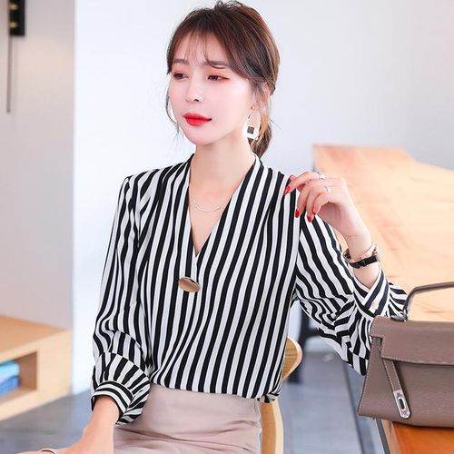 ladies black chiffon tops