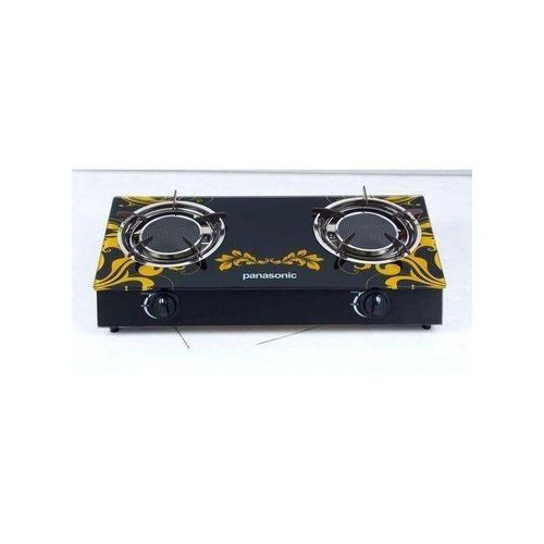 Panasonic Panasonic. 2 Burner Tempered Glass TableTop Gas Cooker- Black