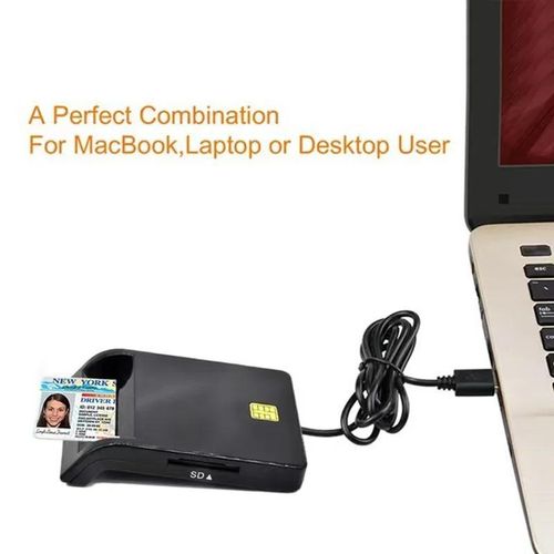 product_image_name-Generic-USB Smart Card Reader with LED Indicator Light for Bank Tax DNIE ATM CAC IC ID Card Reader for Mac Windows 7 8 10 Linux-3