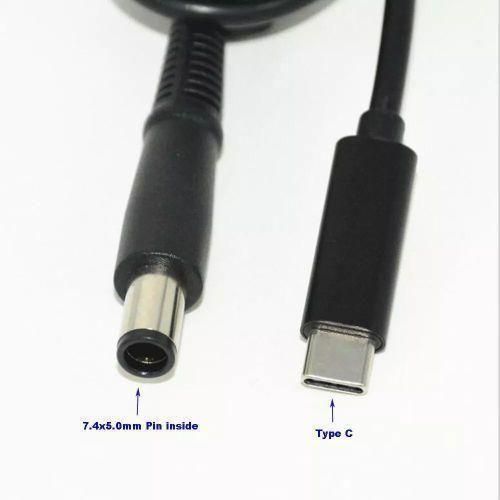 Generic USB C To DC Dell Laptop Charging Cable, 20V 5A 100W PD Fast Charging USB C To DC Plug Adapter 7.4