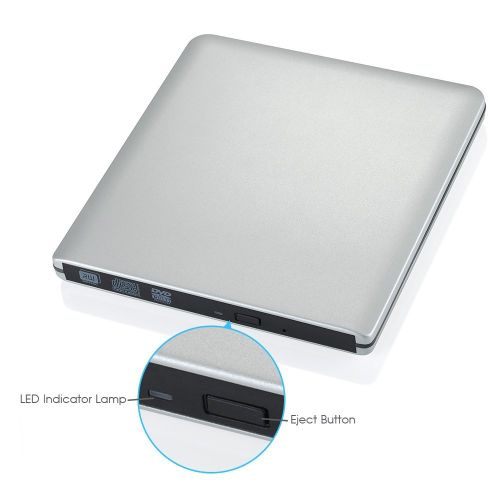 OSGEAR USB 3.0 Type C External 8X DVDRW DVD CD RW ROM Burner