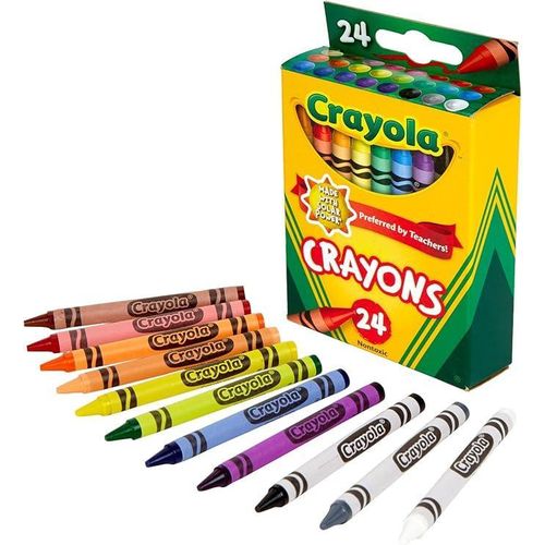 Crayola Bundle Original Crayons 24 in a Pack And 12 Colored Pre-Sharpened Pencils - image 2