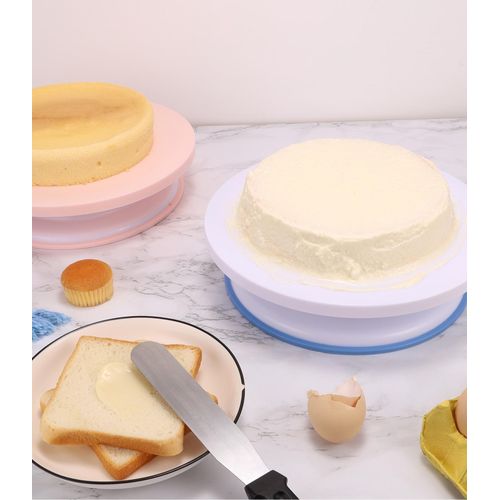 product_image_name-Generic-Cake Decorating Turntable Baking Cake Rotary Table Plastic Round Plate-2
