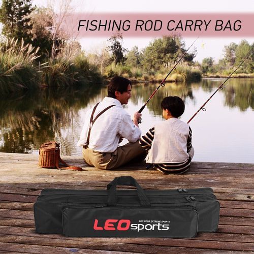 Leo 70CM / 80CM Portable Fishing Rod Bag Fishing Pole Carry Bag