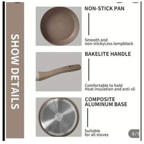 Generic Non Stick Frying Pan - 24cm - image 7