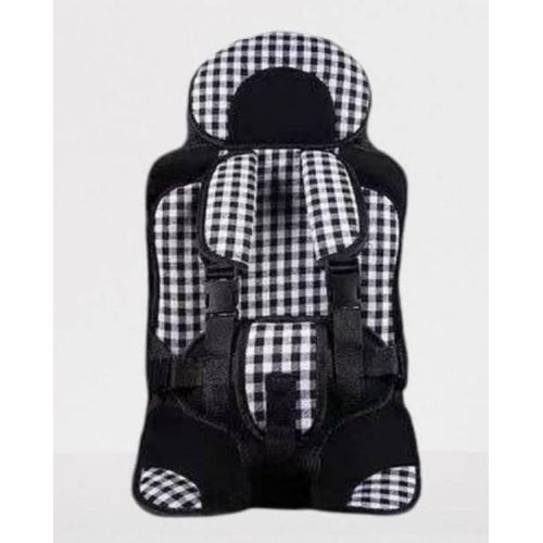 Generic Maximum Safety Infant Car Seat with Adjustable Headrest & Padded Support - White & Black