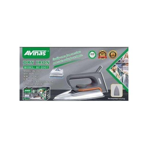Avinas AV- Dry Iron _Lightweight Non-Stick Soleplate (Model AV-2007) - image 2