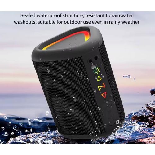 Generic Premium Water-Resistant Bluetooth Speaker – 5W Deep Bass, Triangle Design - image 3