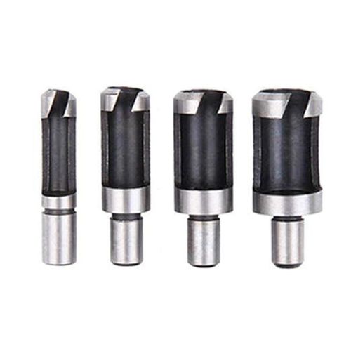 Generic 14x 5-flute countersunk drill bit set, 1/4" hex shank automatic center punch - image 4