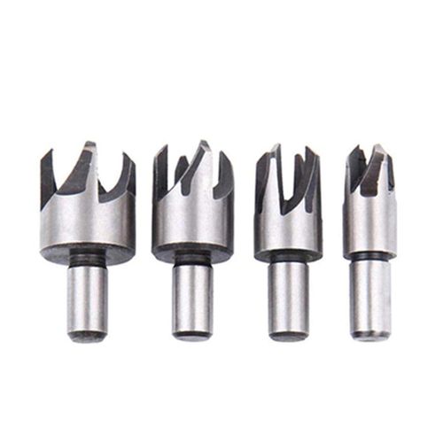 Generic 14x 5-flute countersunk drill bit set, 1/4" hex shank automatic center punch - image 5