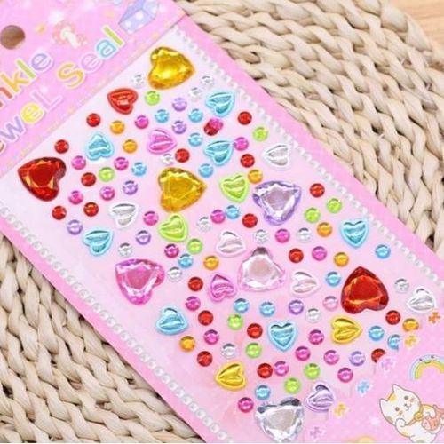 Generic For DIY and Crafts Crystal Rhinestone Sticker Gems Set
