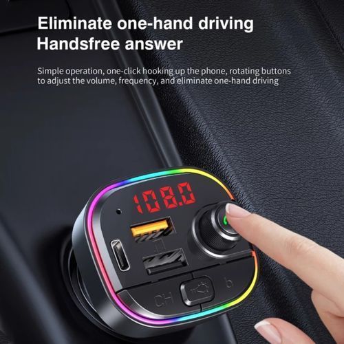 product_image_name-Generic-C13 Car Kit FM Transmitter USB Charger,MP3 Bluetooth Player-3
