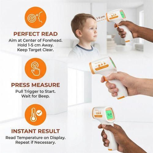 Generic Advanced High Quality Sensored Handheld Forehead Infrared Thermometer - image 6