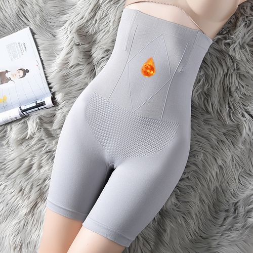 Fashion (Gray-Quantum)Flarixa Plus Size Safety Shorts Shaping Shaper  Underwear Seamless Women's Panties High Waist Flat Belly Boxers Spandex  Shorts DOU