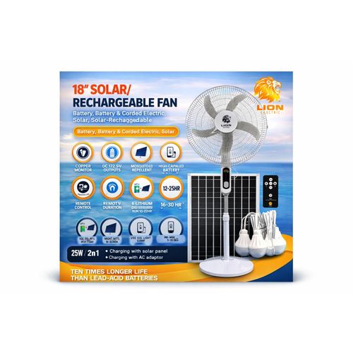 product_image_name-Lion-18-Inch Solar Rechargeable Standing Fan – Maximum Cooling, Zero Worries-1