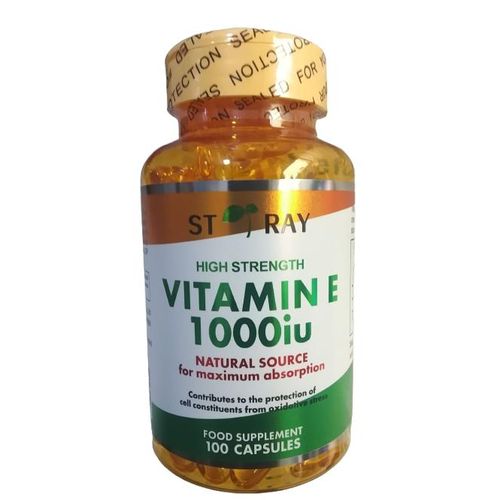 ST RAY HIGH STRENGTH Vitamin E (1000iu) - 100 Softgels NAFDAC REG. NO: A7-102401