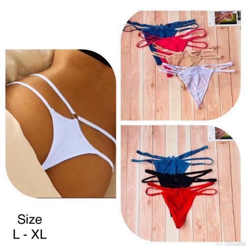 product_image_name-Fashion-G-string Ladies Underwear Pants 6pcs-1