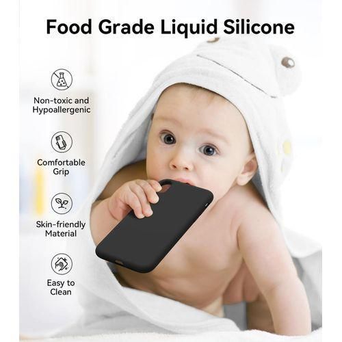 Generic IPhone XR Silicone Phone Case & Pouch With Camera Protection - Scratch Resistance, Shockproof Protective Case - ( BLACK ) - image 6