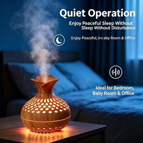 Generic 300ml USB Ultrasonic Aroma Diffuser, Aromatherapy Humidifier, Cool Mist Maker with LED Night Light - image 2