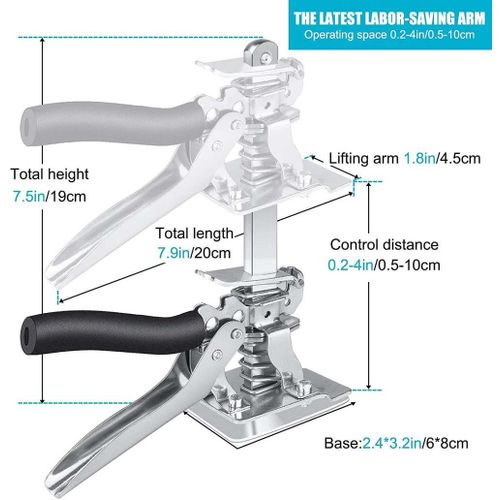 Labor-Saving Arm Jack Hand Lifter Elevator Tool Lifting Tile Height  Adjuster New