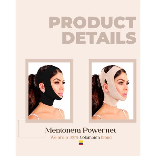 Generic Black V-shaped lifting, breathable fabric, comfortable fit to the face - image 5