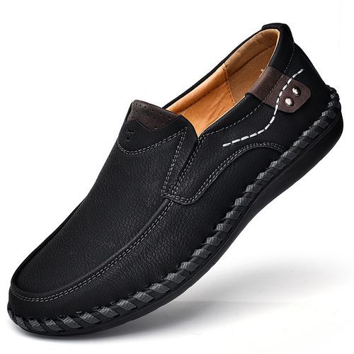 Fashion Italian Leather Men Shoes Handmade Vintage Shoes Full Grain ...