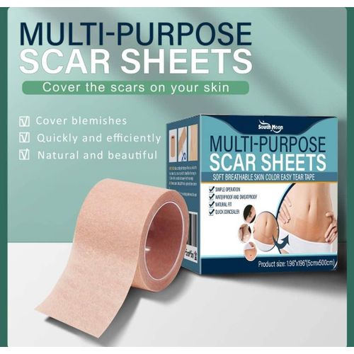 product_image_name-Generic-Silicone Sheets For Scars, Suitable For External Recovery, Keloids, Burns, Cesarean Section, Wound Protection, Reusable, Waterproof And Breathable, Scar Removal Patch, 1.6 X 60 Inches-2