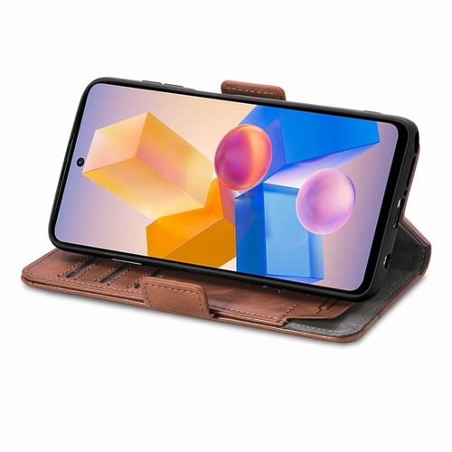 product_image_name-Generic-For Infinix Hot 40i Leather Phone Case(Brown)-5