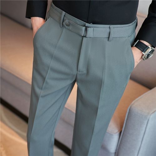 MANCREW Light Grey, Blue Formal Pant - Formal Wear For Men Pants combo